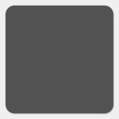 Jet Black Vierkante Sticker (Voorkant)