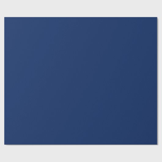 Jet Blue Effen Kleur Cadeaupapier (Vlak)