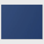 Jet Blue Solid Color Cadeaupapier (Vlak)