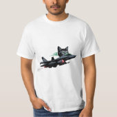 Jet Cat Pilot - Futuristische Feline Flight T-shir T-shirt (Voorkant)