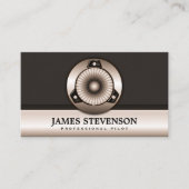 Jet Charter Professionele Pilot Visitekaartjes (Voorkant)