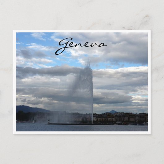 jet d'eau geneva briefkaart (Voorkant)