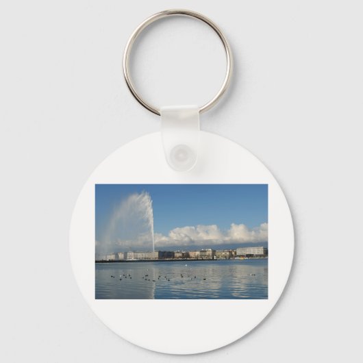 Jet d'eau, Genève Sleutelhanger (Voorkant)