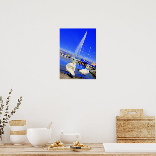 Jet d'Eau Poster (Keuken)