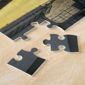 Jet die de militaire puzzel van Jigzaag afvoert Legpuzzel (Zijkant)