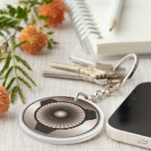 Jet Engine Custom Ronde Eenzijdige Acryl Sleutelha Sleutelhanger (Voorkant Rechts)