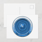 Jet Engine Feestdagenkaart (Voorkant / Achterkant)