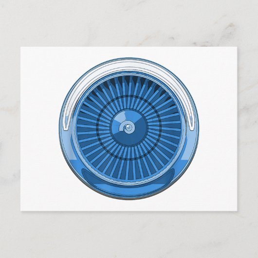 Jet Engine Feestdagenkaart (Voorkant)