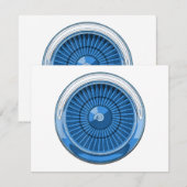 Jet Engine Feestdagenkaart (Voorkant / Achterkant)