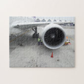 Jet Engine Fotopuzzel met cadeaudoos Legpuzzel (Horizontaal)