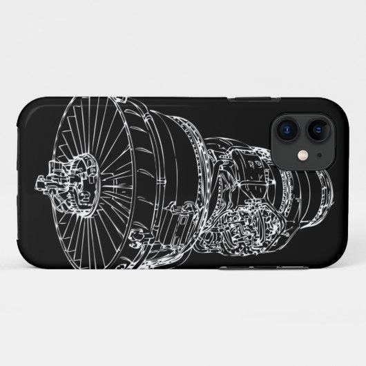Jet Engine iphone 5 hoesje (Achterkant (horizontaal))