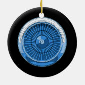 Jet Engine Keramisch Ornament (Achterkant)