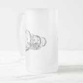 Jet-engine Matglas Bierpul (Voorkant links)