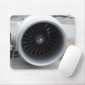 Jet Engine Mousepad Muismat (Met muis)