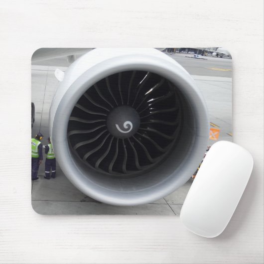 Jet Engine Mousepad Muismat (Met muis)