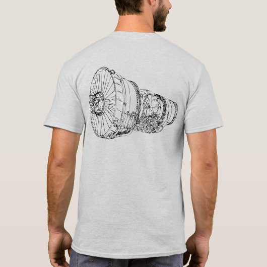 Jet Engine T-shirt (Achterkant)