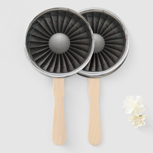 Jet Engine Turbine Fan Handwaaier (Voorkant en achterkant)