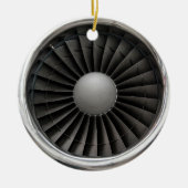Jet Engine Turbine Fan Keramisch Ornament (Voorkant)