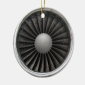 Jet Engine Turbine Fan Keramisch Ornament (Links)