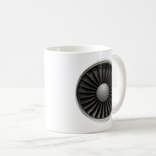 Jet Engine Turbine Fan Koffiemok (Voorkant rechts)
