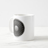 Jet Engine Turbine Fan Koffiemok (Voorkant links)