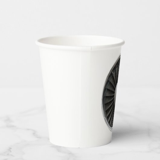 Jet Engine Turbine Fan Papieren Bekers (Rechts)