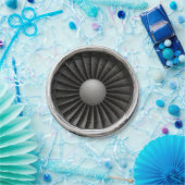 Jet Engine Turbine Fan Papieren Bordje (Feest)
