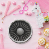 Jet Engine Turbine Fan Papieren Bordje (Feest)