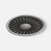 Jet Engine Turbine Fan Papieren Bordje (Gekanteld)