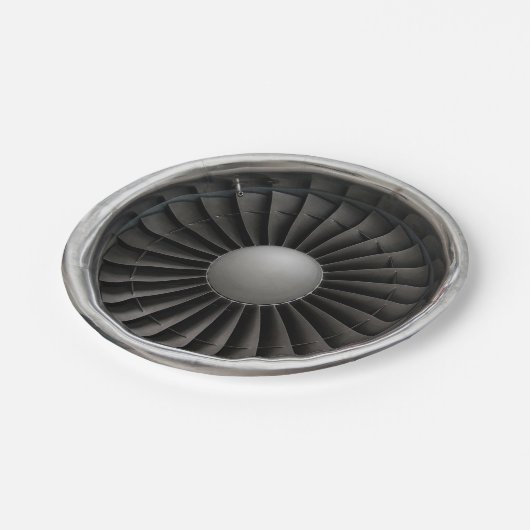 Jet Engine Turbine Fan Papieren Bordje (Gekanteld)