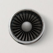 Jet Engine Turbine Fan Ronde Button 5,7 Cm (Voorkant)