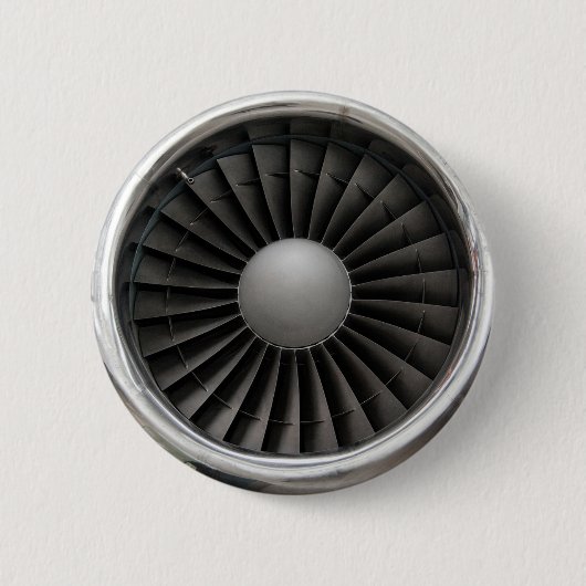 Jet Engine Turbine Fan Ronde Button 5,7 Cm (Voorkant)