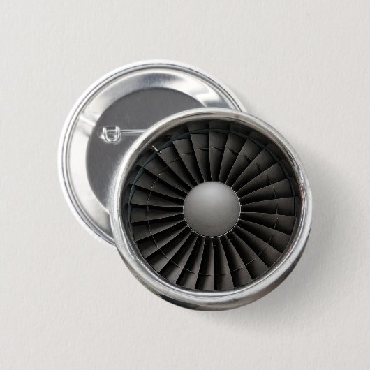 Jet Engine Turbine Fan Ronde Button 5,7 Cm (Voorkant /achterkant)