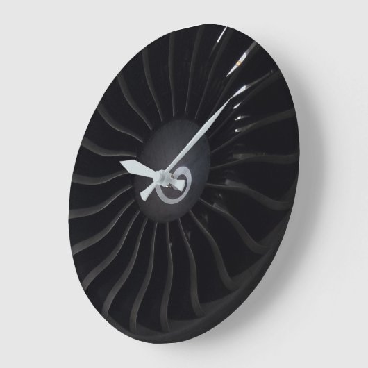 Jet Engine Wall Clock Grote Klok (Hoek)