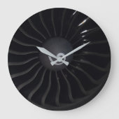 Jet Engine Wall Clock Grote Klok (Voorkant)