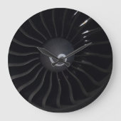 Jet Engine Wall Clock Grote Klok (Voorkant)