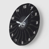 Jet Engine Wall Clock Grote Klok (Hoek)