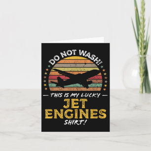 Jet Engines Grappig Vliegtuig Quote Graphic Kaart