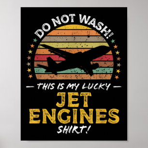 Jet Engines Grappig Vliegtuig Quote Graphic Poster