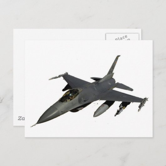 JET FIGHTER BRIEFKAART (Voorkant / Achterkant)