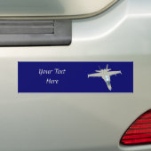 Jet Fighter F18 Hornet Design Bumpersticker (Op auto)