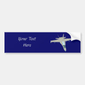 Jet Fighter F18 Hornet Design Bumpersticker (Voorkant)