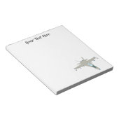 Jet Fighter F18 Hornet Design Notitieblok (Schuin)