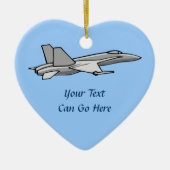 Jet Fighter F18 Hornet Vliegtuigpiloot Ontwerp Keramisch Ornament (Voorkant)