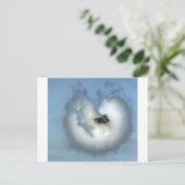 JET FIGHTER IN VAPOR BRIEFKAART (Staand voorkant)