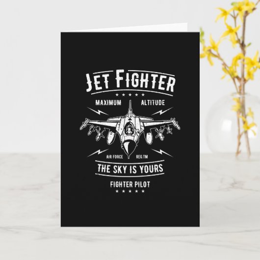 Jet Fighter Kaart (Gele Bloem)