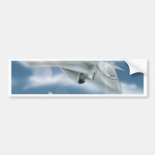 Jet Fighter Vliegtuig Bumpersticker