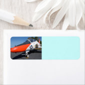 Jet Fighter vliegtuig Etiket (Insitu)