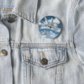 Jet Fighter Vliegtuig Ronde Button 5,7 Cm (In situ)