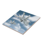 Jet Fighter Vliegtuig Tegeltje (Zijkant)